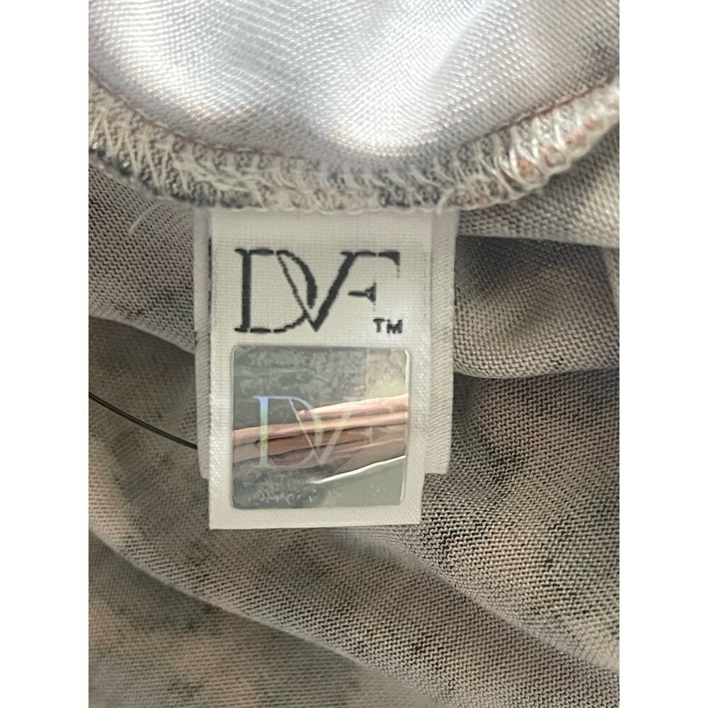 DVF Diane Von Furstenberg NEW JEANNE TWO Wrap Dress SPOTTED CAT HAZELNUT - Picture 8 of 11